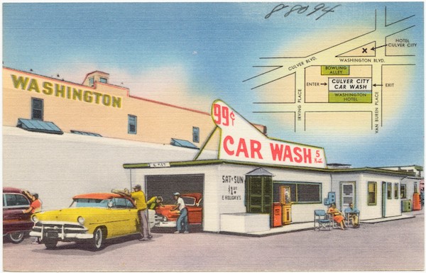 car wash — example of a queue